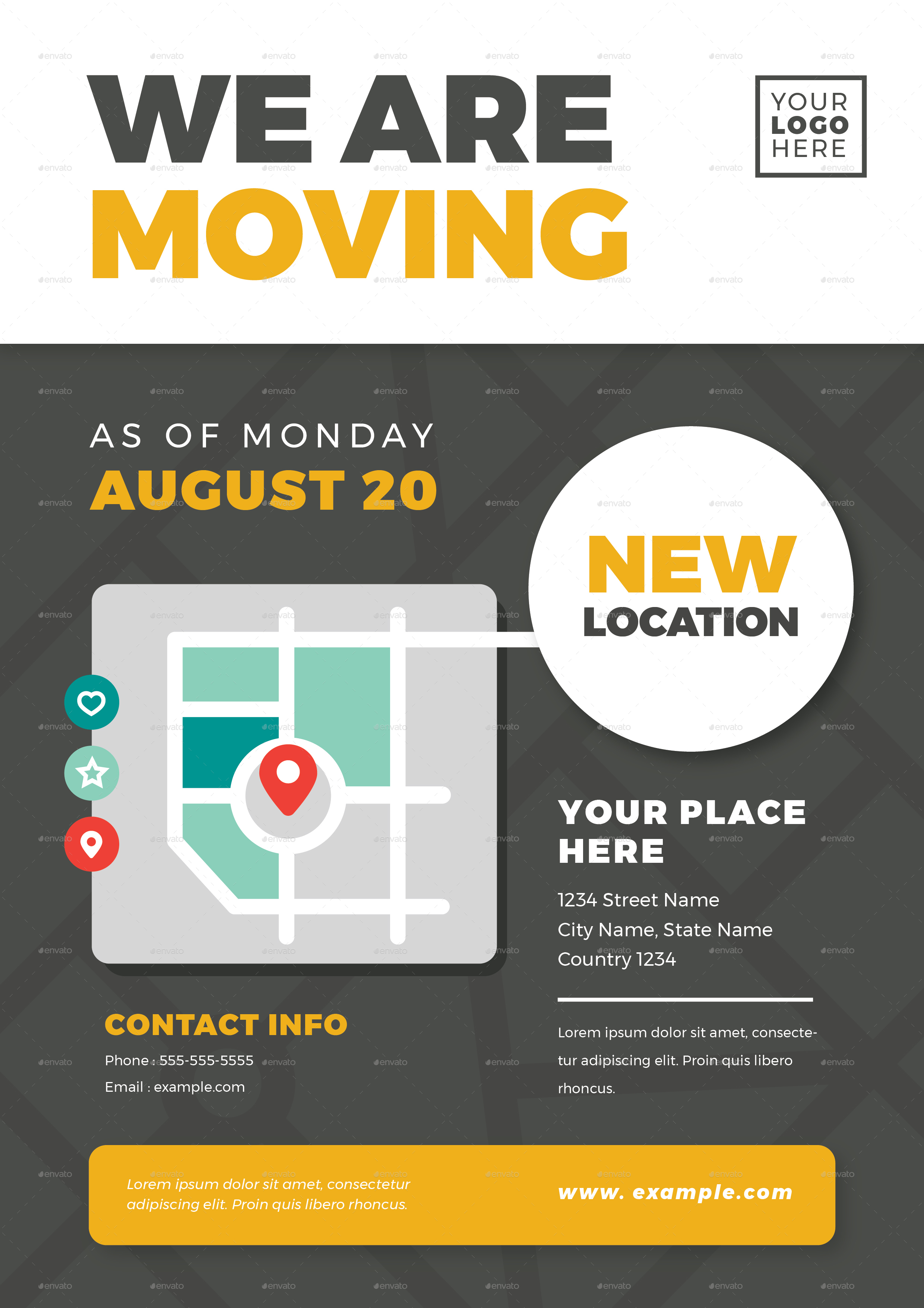 We Are Moving Flyer Templates by Vector_Vactory GraphicRiver